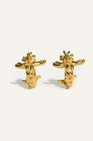 MARSHMALLOW SIREN HOOPS (GOLD) - MUTTER METAL WORKS