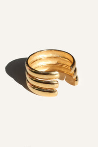 BATTERED BANGLE (24K) - MUTTER