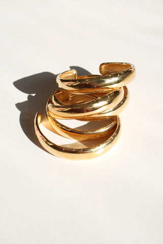 BATTERED BANGLE (24K) - MUTTER