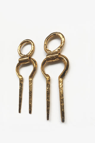 KORBAN EARRINGS (24K) - MUTTER METAL WORKS
