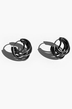STACKED HOOPS (SILVER) - MUTTER METAL WORKS
